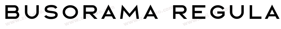 Busorama Regular字体转换